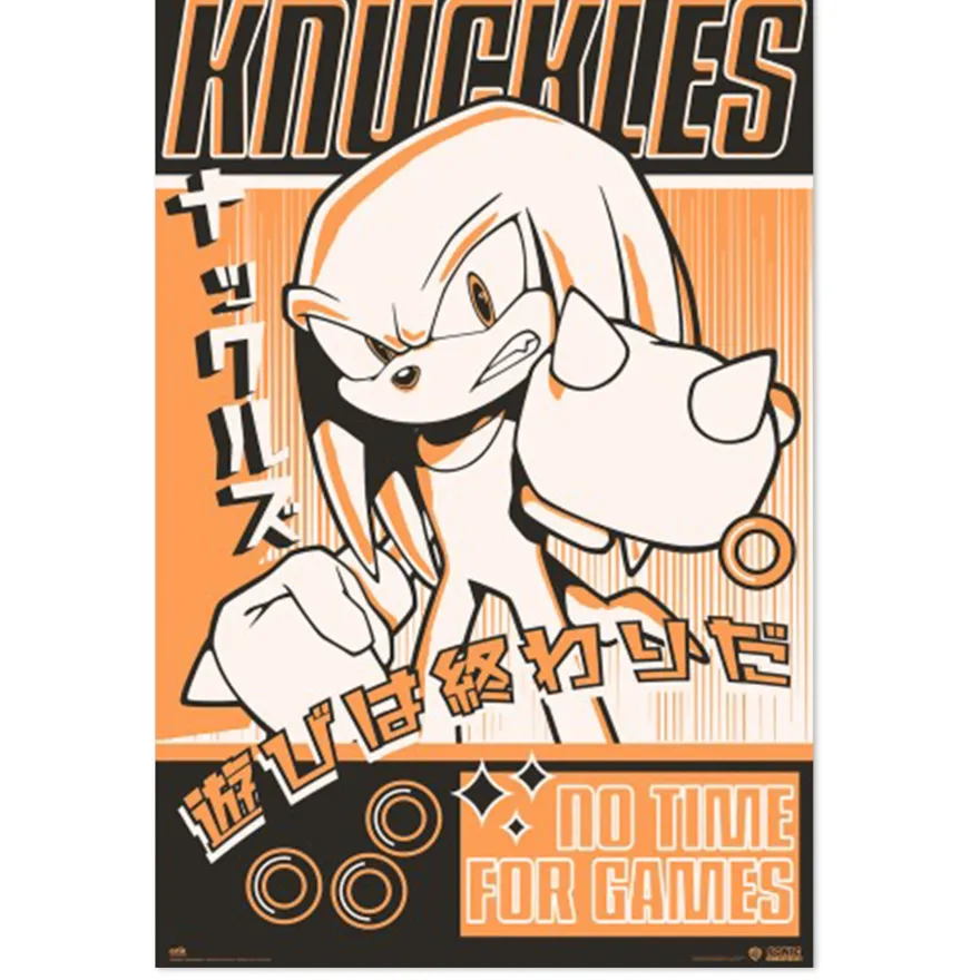 Knuckles Poster No Time For Games
