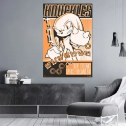 Knuckles Poster No Time For Games