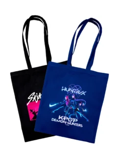 K-Pop Demon Hunters 2-er Taschenset aus Canvas: Huntr/x & Saja Boys