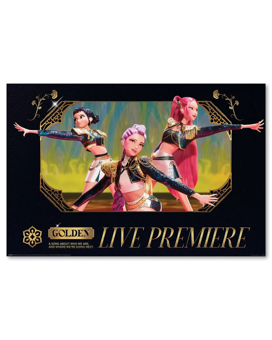 K-Pop Demon Hunters Poster | Golden Live Premiere | 61x91,5 Premium Plakat