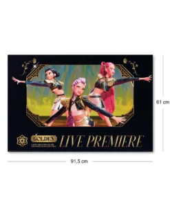 K-Pop Demon Hunters Poster | Golden Live Premiere | 61x91,5 Premium Plakat