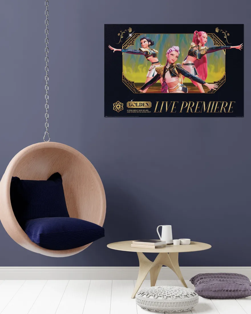 K-Pop Demon Hunters Poster | Golden Live Premiere | 61x91,5 Premium Plakat