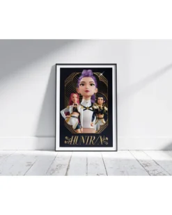 K-Pop Demon Hunters Poster Huntr/X Golden | K-Pop Anime Poster | Musik Wanddeko für Fans | 61x91,5 cm