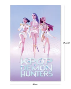 K-Pop Demon Hunters Poster Huntr/x Floating