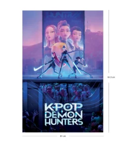 KPop Demon Hunters Poster Rumi, Mira & Zoey
