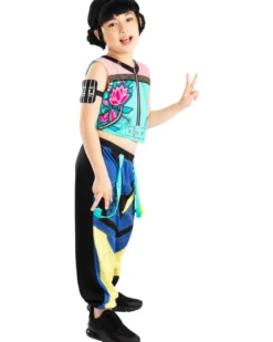 K-Pop Demon Hunters Zoey Core Look Kostüm bestehend aus Top, Hosen & Armband