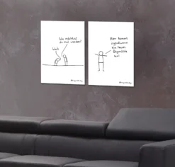 Krieg und Freitag Kunstdruck 2er-Set