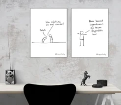 Krieg und Freitag Kunstdruck 2er-Set