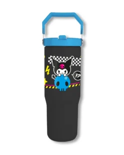 Kuromi 30 oz Tumbler mit Griff & Flip-Strohhalm 0,85l