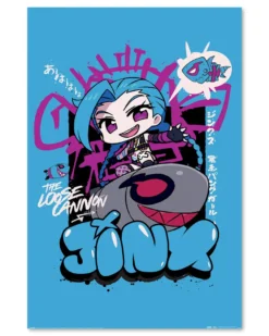 League of Legends Poster - Chibi Jinx - 61x91,5 cm - Gaming Plakat