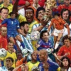 Legendary Footballers Poster Fussball-Legenden inkl. Pele,