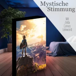 Legend Of Zelda Light Up Canvas Bild Into The Wilds