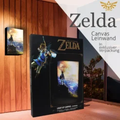 Legend Of Zelda Light Up Canvas Bild Into The Wilds