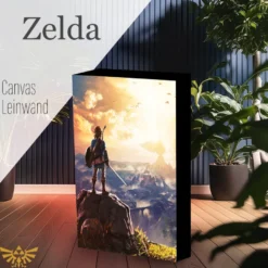 Legend Of Zelda Light Up Canvas Bild Into The Wilds