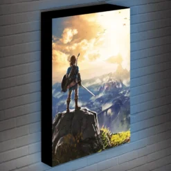 Legend Of Zelda Light Up Canvas Bild Into The Wilds