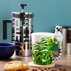 Lemur Tasse mit 3D Henkel Becher Katta