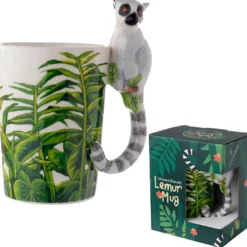 Lemur Tasse mit 3D Henkel Becher Katta