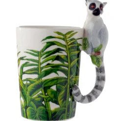 Lemur Tasse mit 3D Henkel Becher Katta