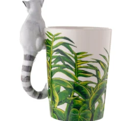 Lemur Tasse mit 3D Henkel Becher Katta