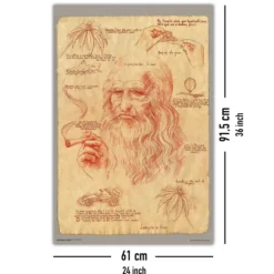 Leonardo Smoking Pot Poster