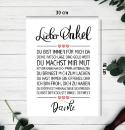 Lieber Onkel Kunstdruck
