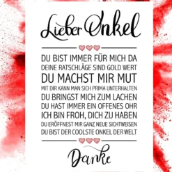 Lieber Onkel Kunstdruck