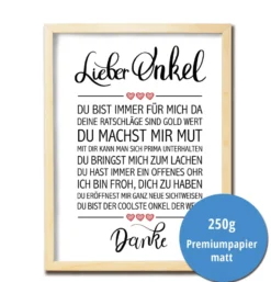 Lieber Onkel Kunstdruck