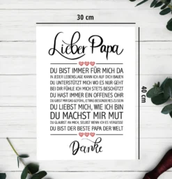 Lieber Papa Kunstdruck