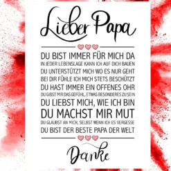 Lieber Papa Kunstdruck