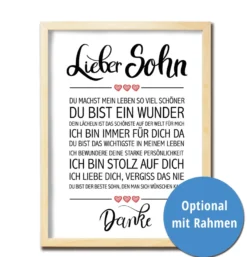 Lieber Sohn Kunstdruck