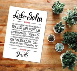 Lieber Sohn Kunstdruck