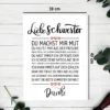 Liebe Schwester Kunstdruck