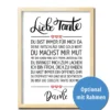 Liebe Tante Kunstdruck