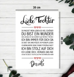 Liebe Tochter Kunstdruck