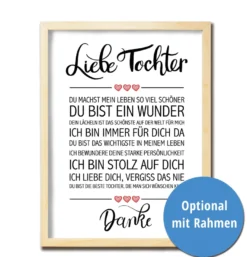 Liebe Tochter Kunstdruck