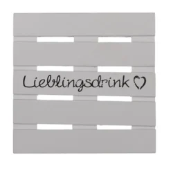 Lieblingsdrink Untersetzer Holz 4-er Set
