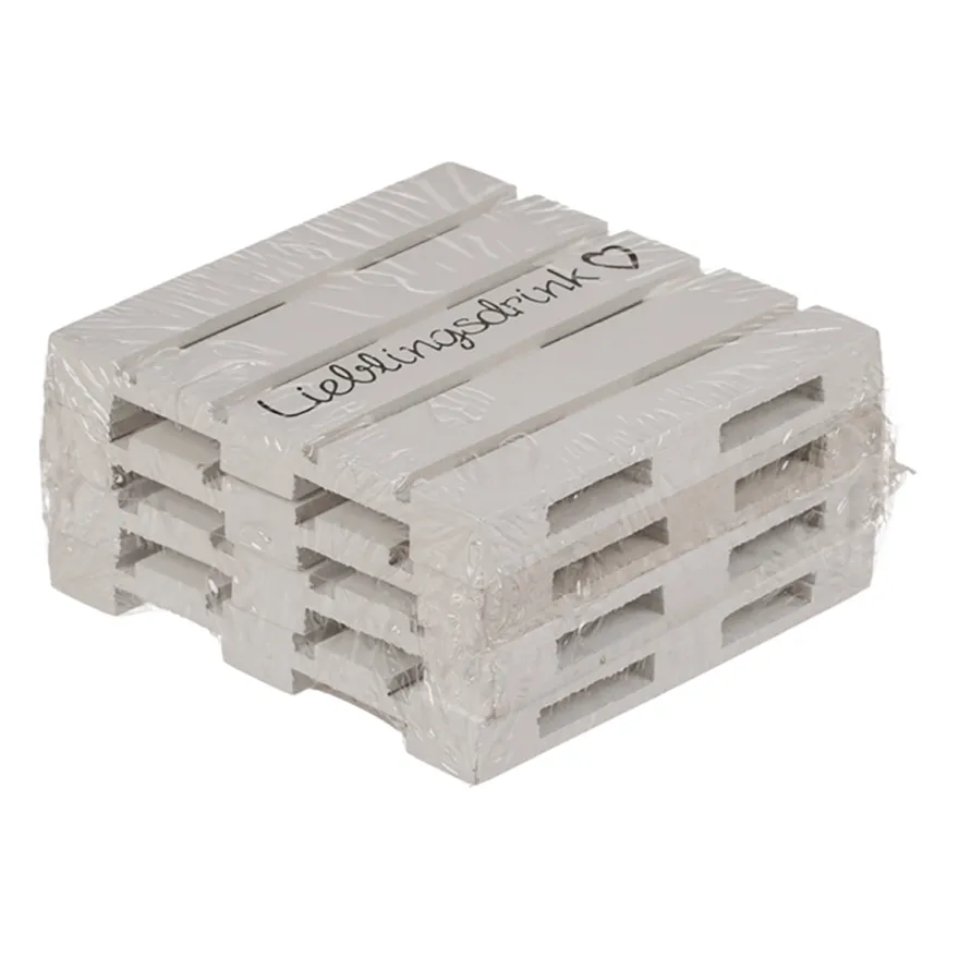 Lieblingsdrink Untersetzer Holz 4-er Set