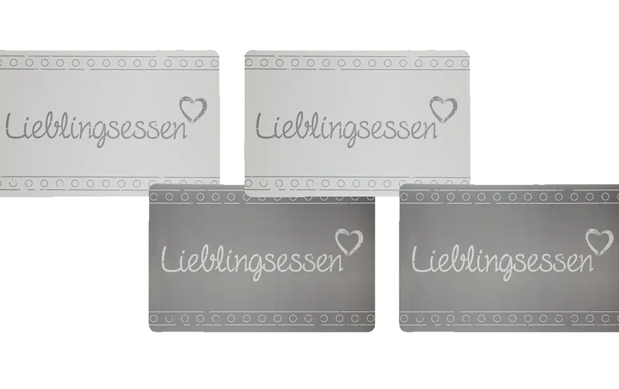 Lieblingsessen Tischsets 4-er Set Platzmatten, Untersetzer