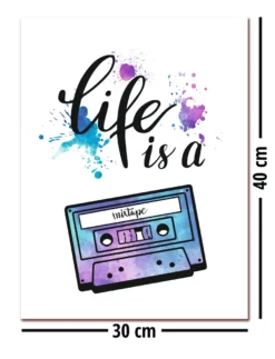 Life Is A Mixtape Kunstdruck