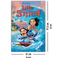 Lilo & Stitch Poster Disney Wave Surf