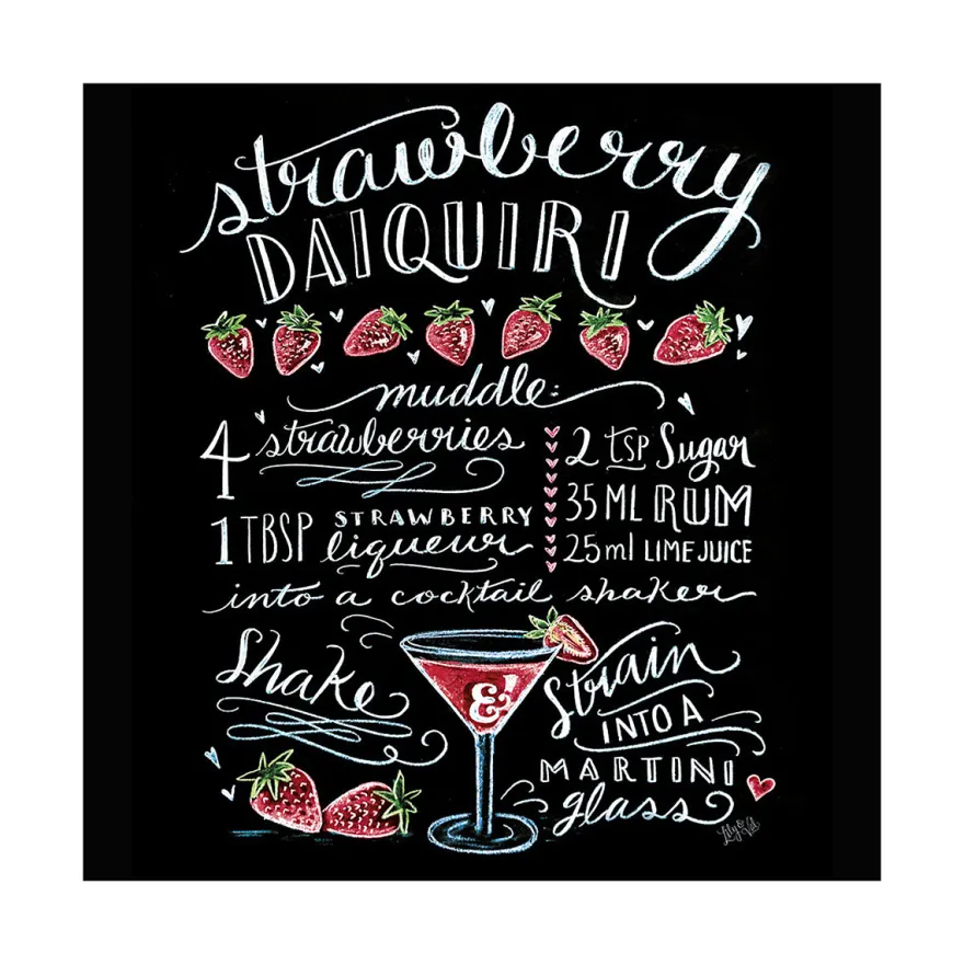 Lily & Val Kunstdruck Strawberry Daiquiri