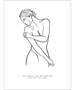Line-Art Kunstdruck 3er-Set Madeleine