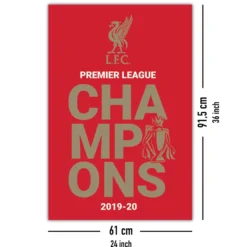 Liverpool FC Poster Logo P. L. Champions 2019/2020