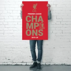 Liverpool FC Poster Logo P. L. Champions 2019/2020