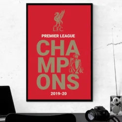 Liverpool FC Poster Logo P. L. Champions 2019/2020