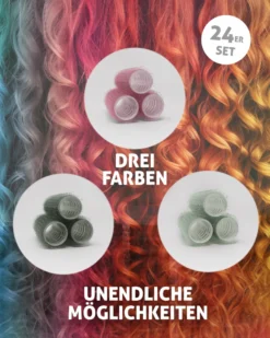 Lockenwickler 24er Set Durchmesser 2 x 6 cm lang