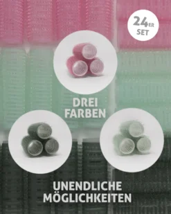 Lockenwickler 24er Set Durchmesser 2 x 6 cm lang
