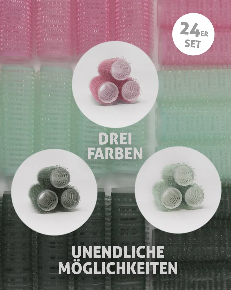 Lockenwickler 24er Set Durchmesser 2 x 6 cm lang