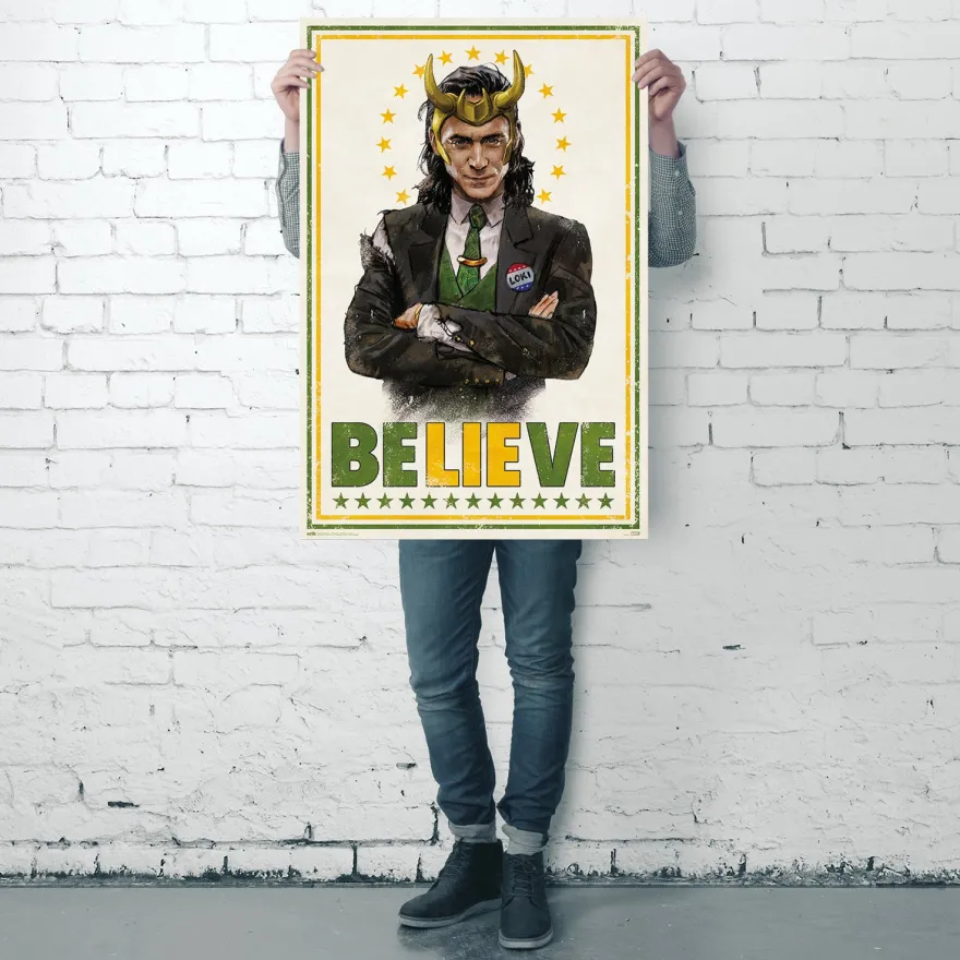 Loki Poster Believe Tom Hiddleston