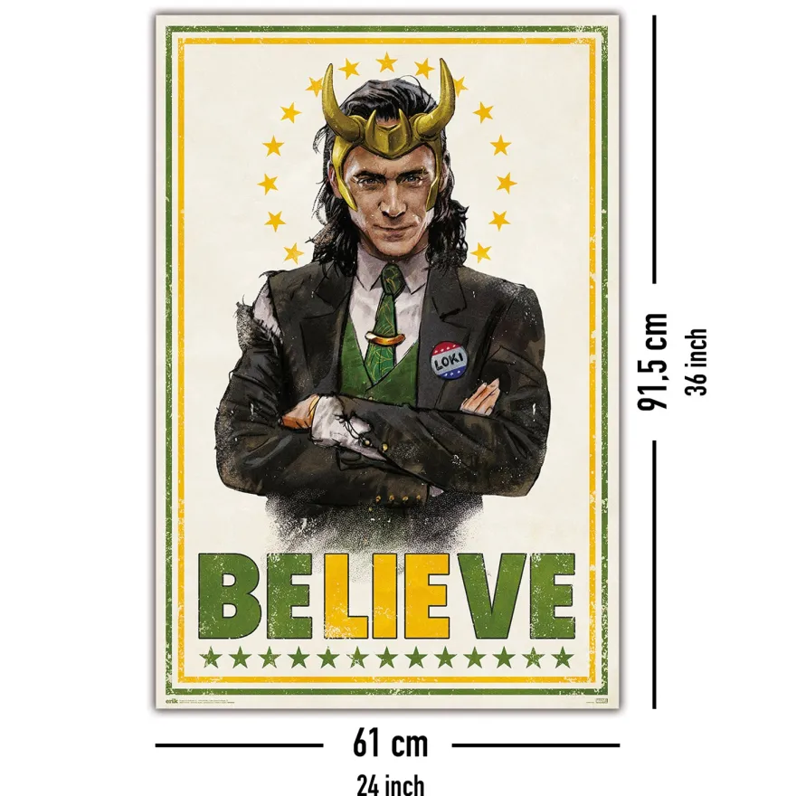 Loki Poster Believe Tom Hiddleston